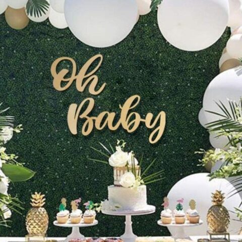 Wood Oh Baby Sign Rental