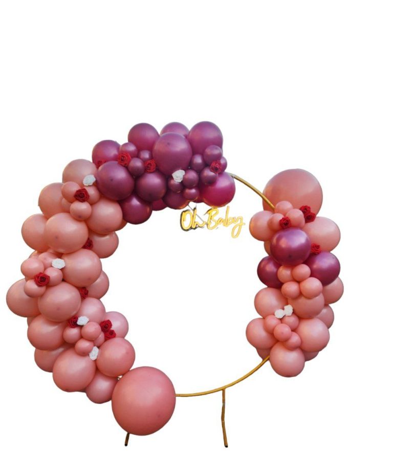 Balloon garland and backdrop by Event Creation in Toronto
