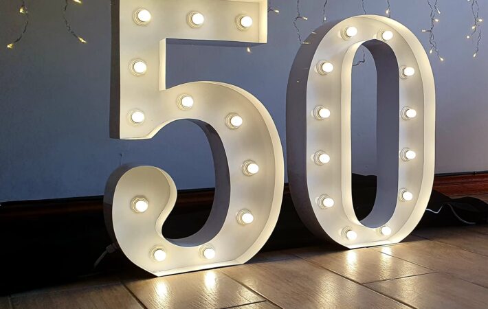 Marquee number 50 rental for a Toronto milestone birthday